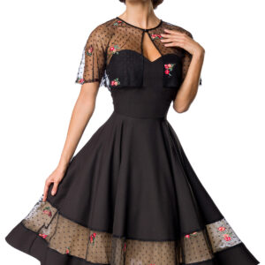 Vintage-Kleid mit Cape