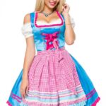 Dirndl mit Karoschürze