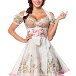 Mini-Brokat-Dirndl inkl Spitzenbluse