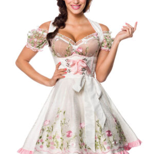 Mini-Brokat-Dirndl inkl Spitzenbluse