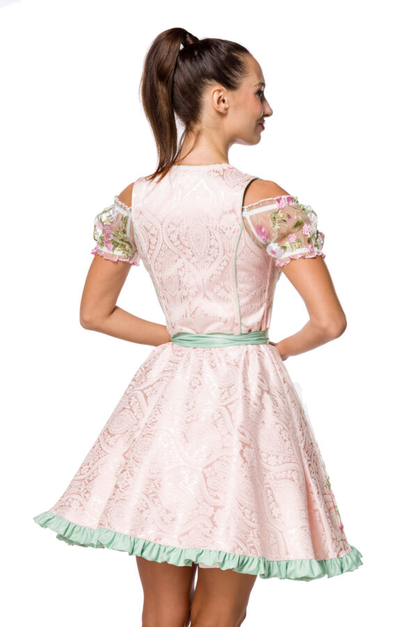 Mini-Brokat-Dirndl inkl Spitzenbluse – Bild 3