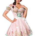 Mini-Brokat-Dirndl inkl Spitzenbluse