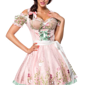 Mini-Brokat-Dirndl inkl Spitzenbluse