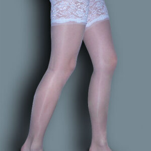 Halterlose Strümpfe ar-beautiful weiß Grï¿½ï¿½e: S/M