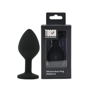 Toosh Black Silicone Butt Plug Medium