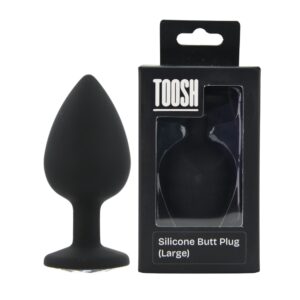 Toosh Black Silicone Butt Plug Large