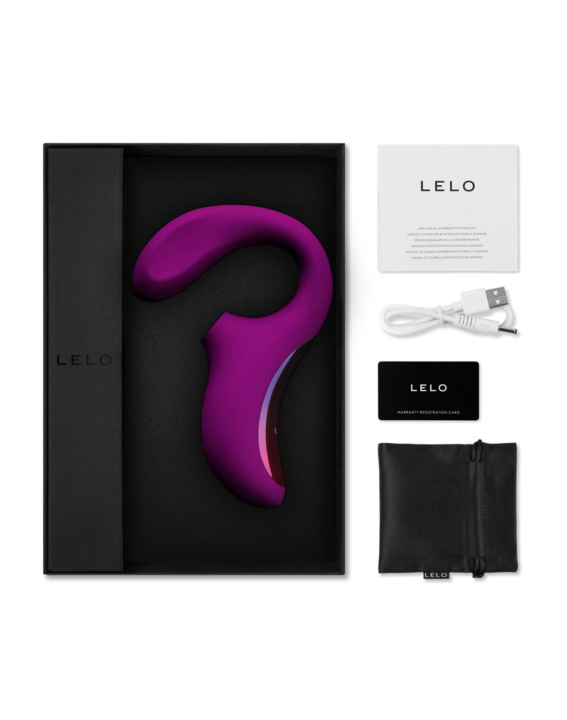 LELO – Enigma Cruise – Schallmassagegerät mit doppelter Stimulation – Deep Rose