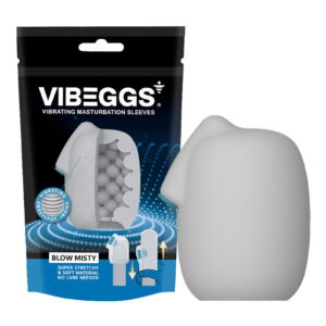 VIBEGGS - Blow Misty - Vibrierende Masturbationshülle - Weiß