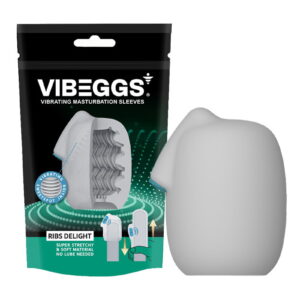 VIBEGGS - Ribs Delight - Vibrierende Masturbationshülle - Weiß