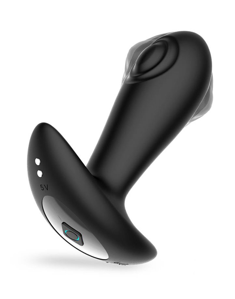 IY – Milton – Analplug mit doppelter Pulsfunktion und Fernbedienung – Schwarz