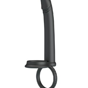 Pretty Love - Moses - Schwanz und Hoden Ring Dildo - Schwarz