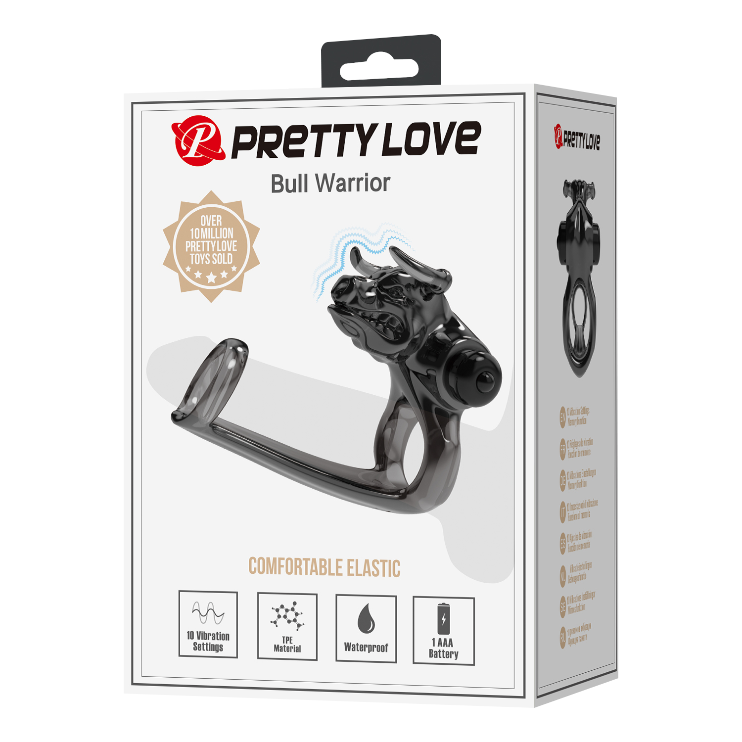 Pretty Love – Bull Warrior – Penisring – Schwarz