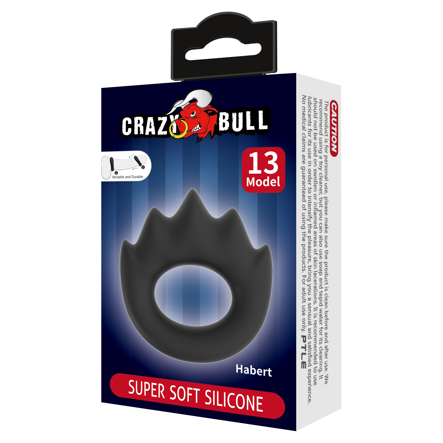 Crazy Bull – Habert – Cock Ring – Modell 13 – Schwarz