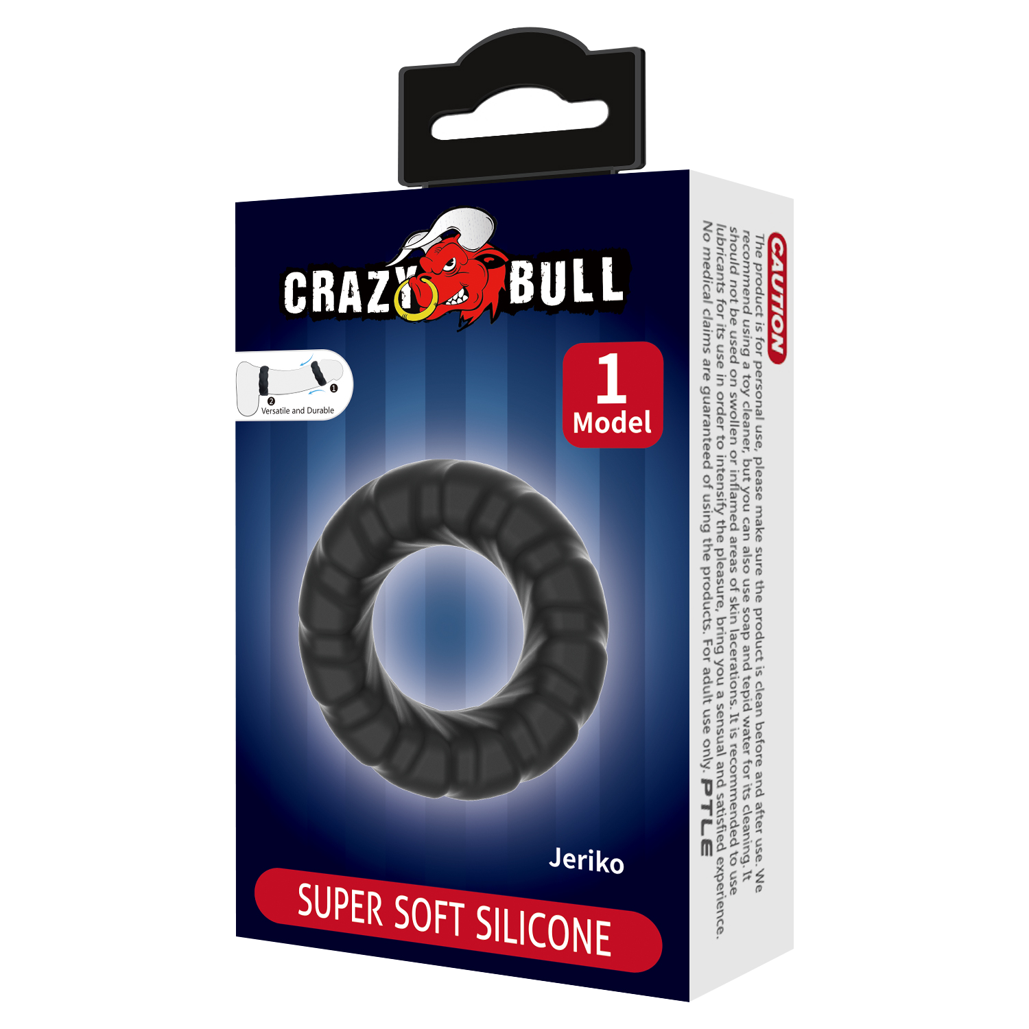 Crazy Bull – Jeriko – Cock Ring – Modell 1 – Schwarz