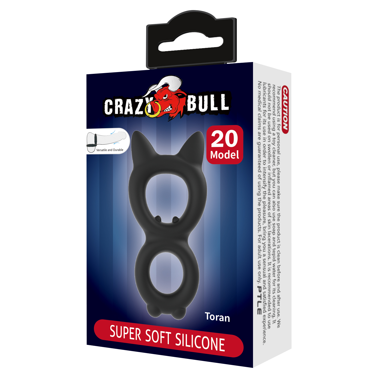 Crazy Bull – Toran – Cock Ring – Modell 20 – Schwarz