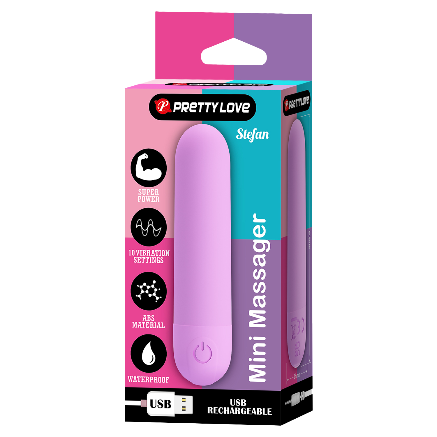 Pretty Love – Stefan – Mini-Massager- Lila