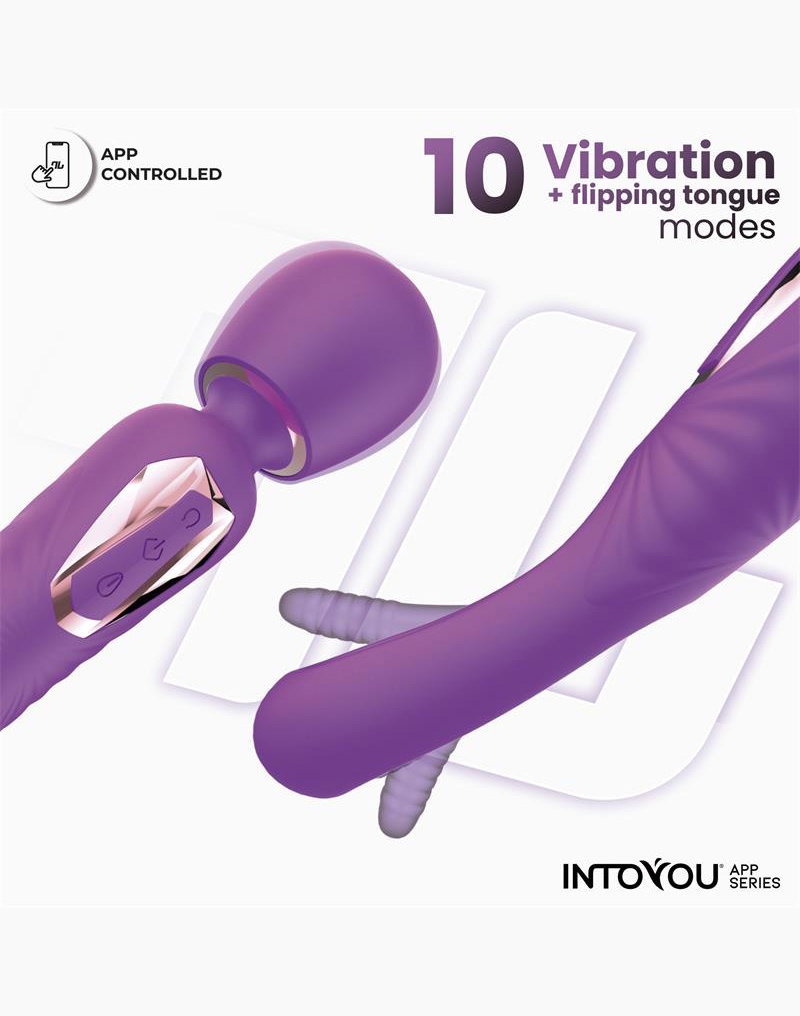 IY – Salma – Vibrator mit vibrierender Zunge (mit App-Steuerung) – Lila
