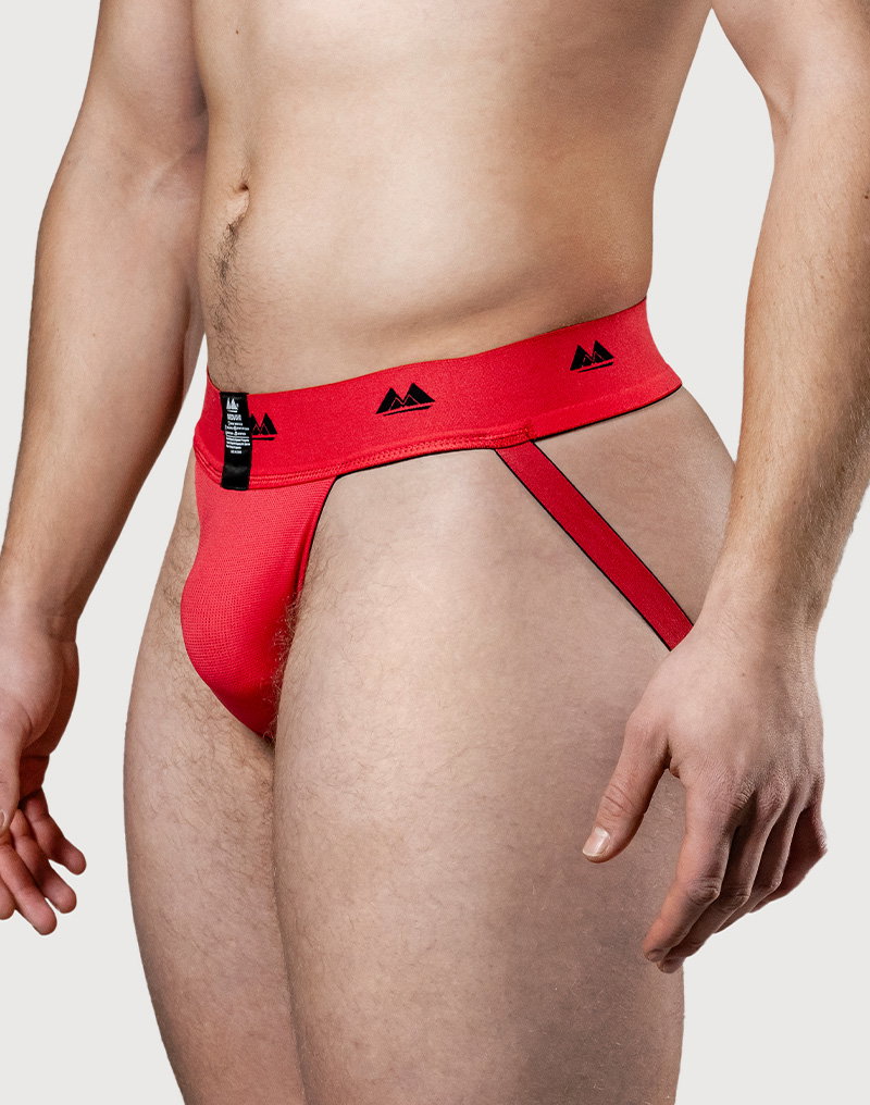 MM – Wendbarer Jockstrap – Schwarz und Rot