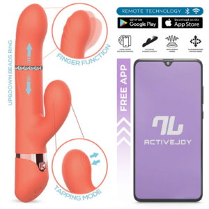 IY - Mindy - Rabbit-Vibrator mit Perlen und App - Orange