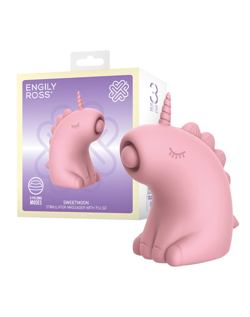 ER – Sweetmoon Unicorn – Massagegerät mit Puls – Soft Pink
