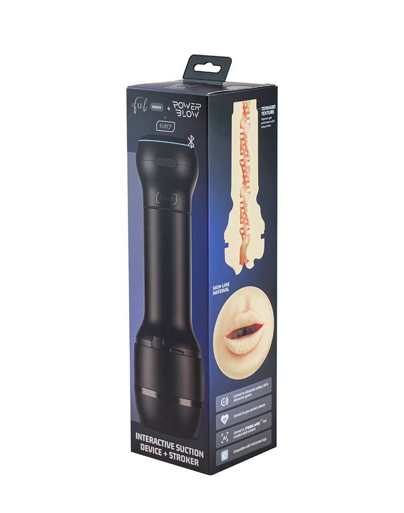 KIIROO – Powerblow und Feel Mouth Stroker Set – Schwarz