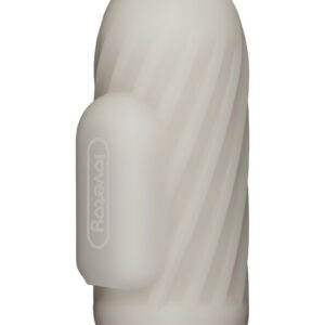 LoveToy - Knights Ring - Vibrierendes Doppel-Penis-Sleeve - Spirale - Weiß