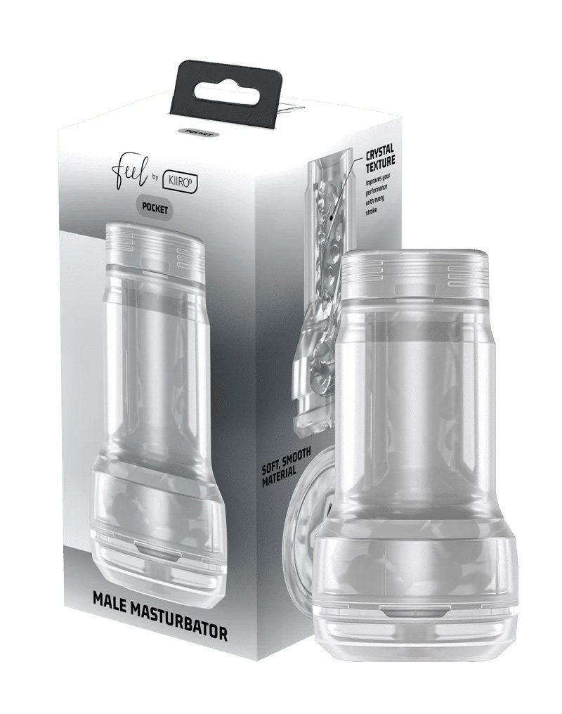 KIIROO – Feel Pocket Stroker Crystal – Transparent