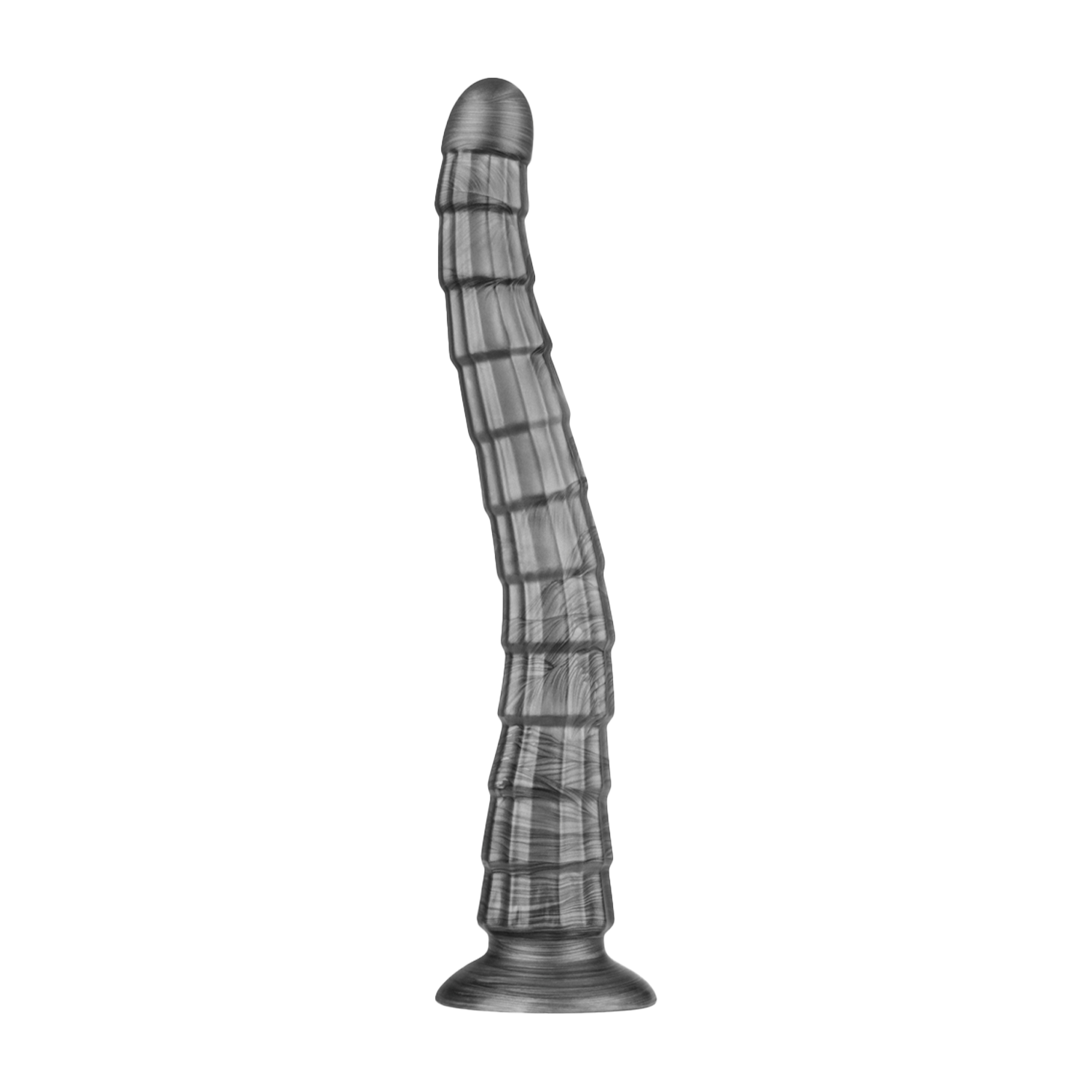 LoveToy - 14,5" King Sized Vibrating Vibrax Slider - Silber – Bild 3