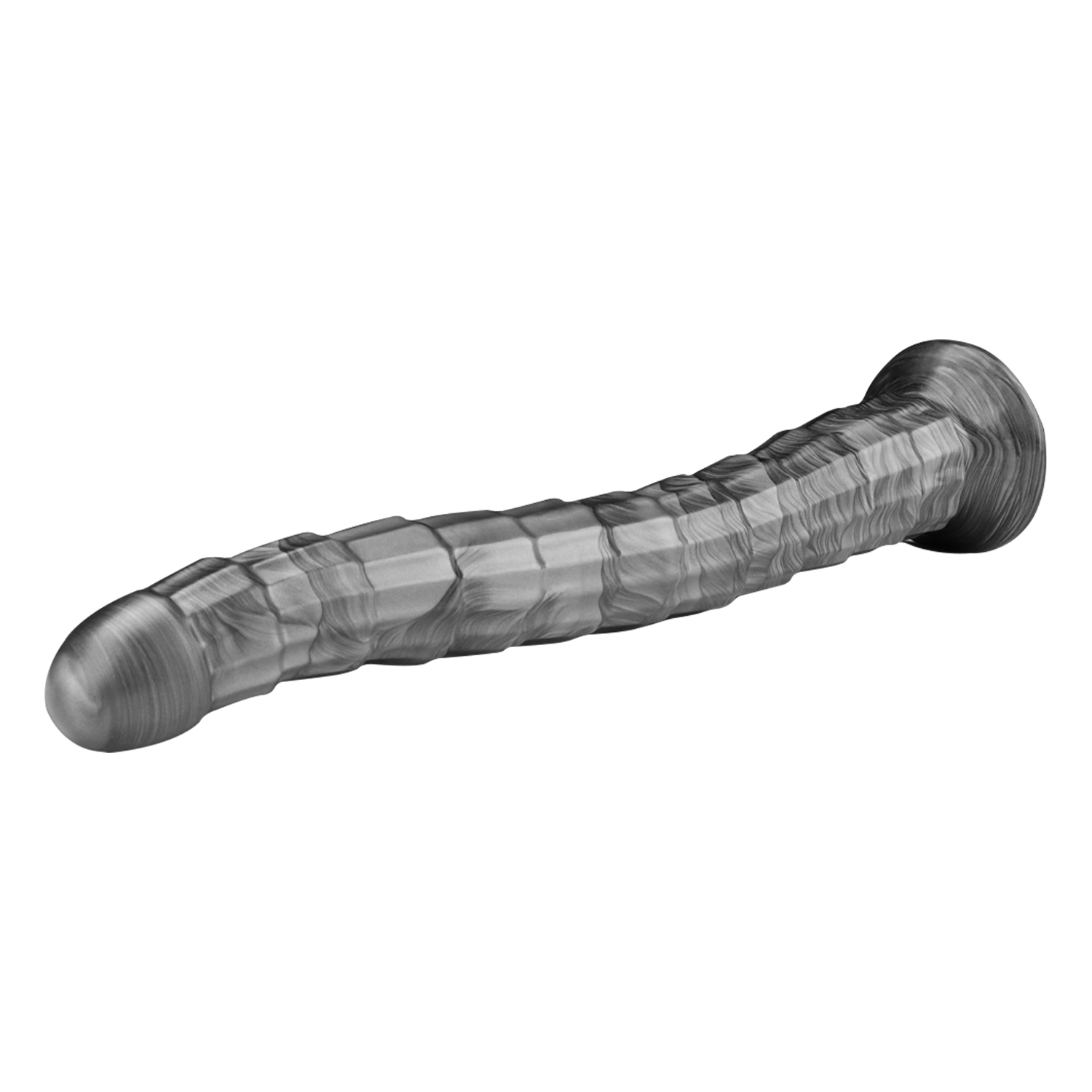 LoveToy - 14,5" King Sized Vibrating Vibrax Slider - Silber – Bild 5