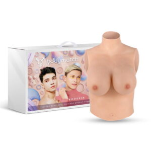 BODYMATCH - Booskin - Realistische Silikonbrustprothese - D-Cup - Nude