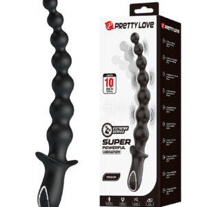 PL - Rigdon - Analperlen-Vibrator-Plug - Schwarz