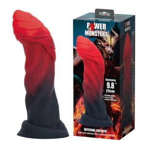 Power Monsters – Infernal Goliath – Rippled Monster Dildo – 25 cm – Mix Color