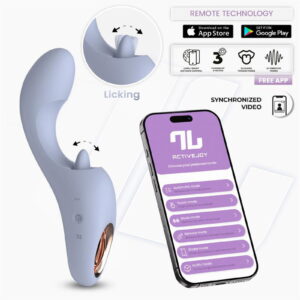 IY – Licky – Leckender Zungenvibrator mit App-Steuerung – Hellblau