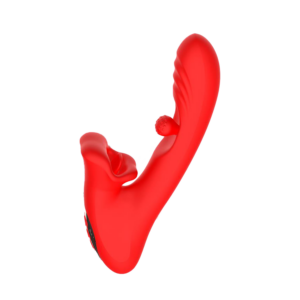 IY – Franky – Beißender und rotierender Kugelvibrator mit App-Steuerung – Rot