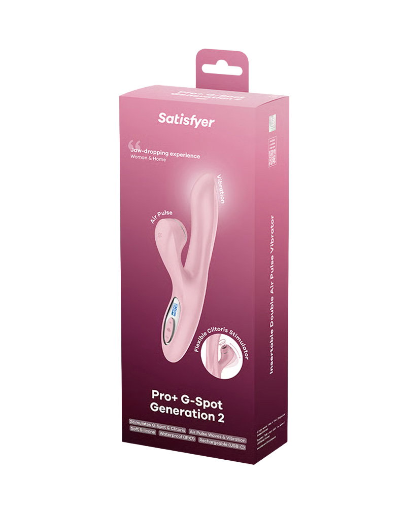 Satisfyer – Pro+ G-Spot Generation 2 – Air Pulse Rabbit-Vibrator – Rosa