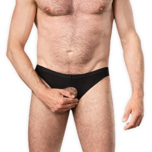 Amorable by Rimba – Slip mit offenem Schritt – Einheitsgröße – Schwarz