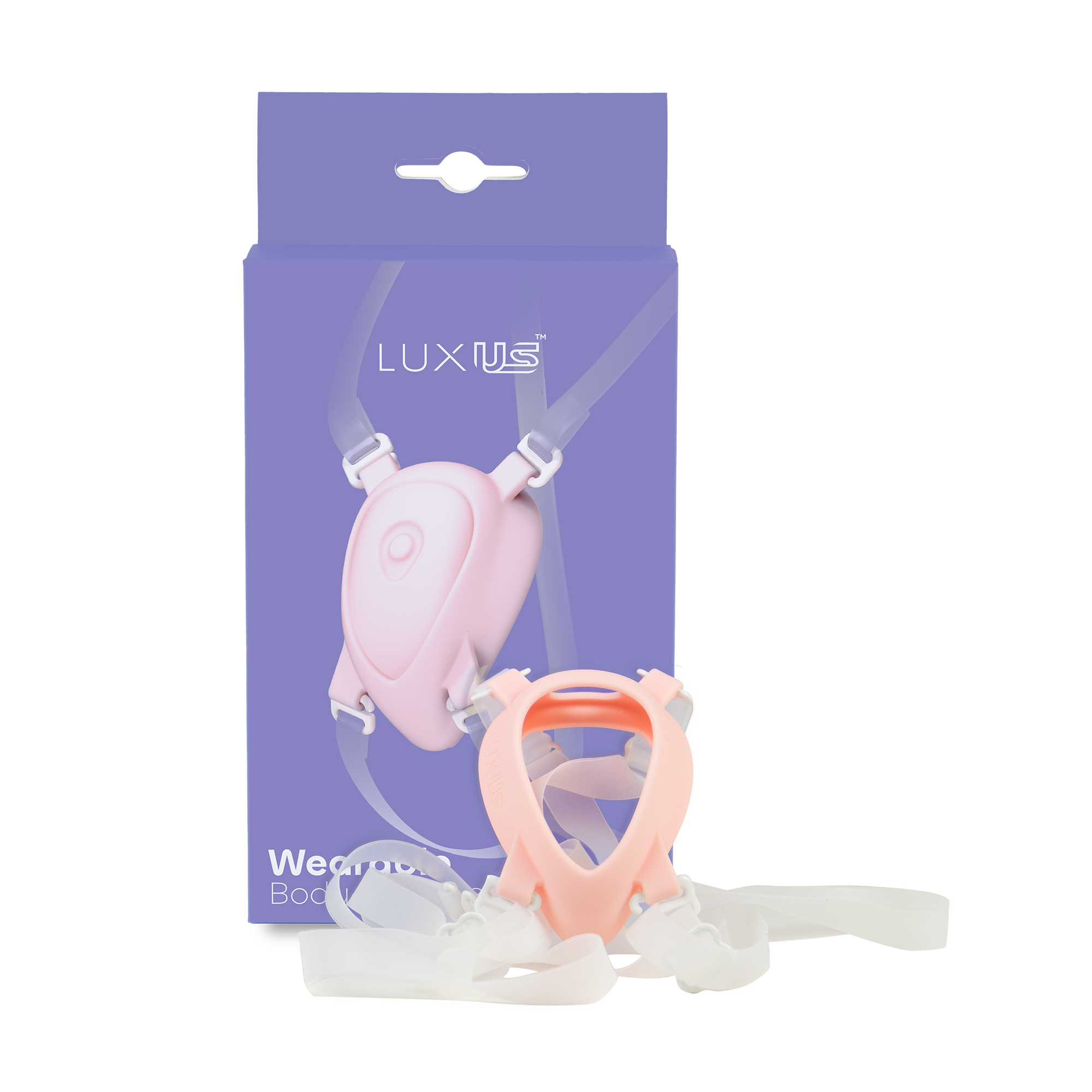 LUXUS – Luxus Tragbares Harness – Transparent/Pink