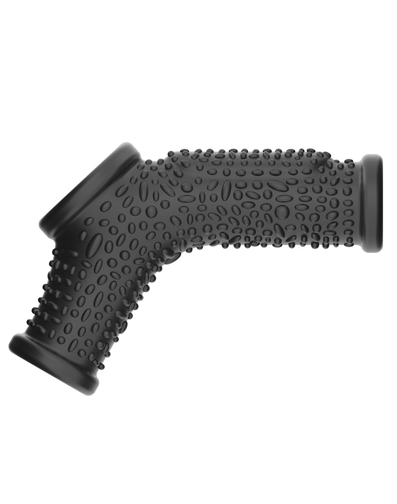 LoveToy – Drip Knights Ring – Vibrierende Penis- und Hodensackmanschette (Ø 2,8 cm) – Schwarz