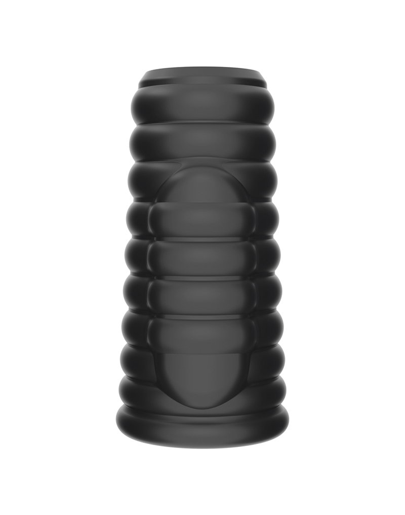 LoveToy – Wave Knights Ring – Vibrierende Penishülse (Ø 3,7 cm) – Schwarz