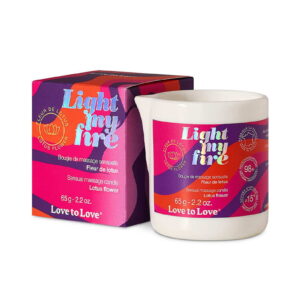 Love to Love – Light My Fire – Massagekerze – Lotusblüte – 65 g