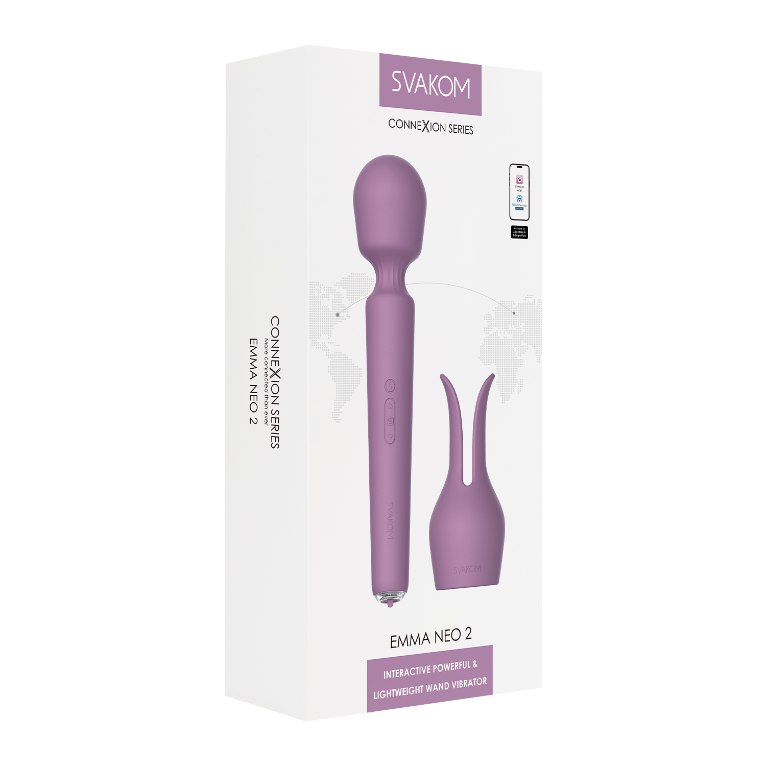 SVAKOM – Emma Neo 2 – Interaktiver & kraftvoller Stabvibrator – Pink