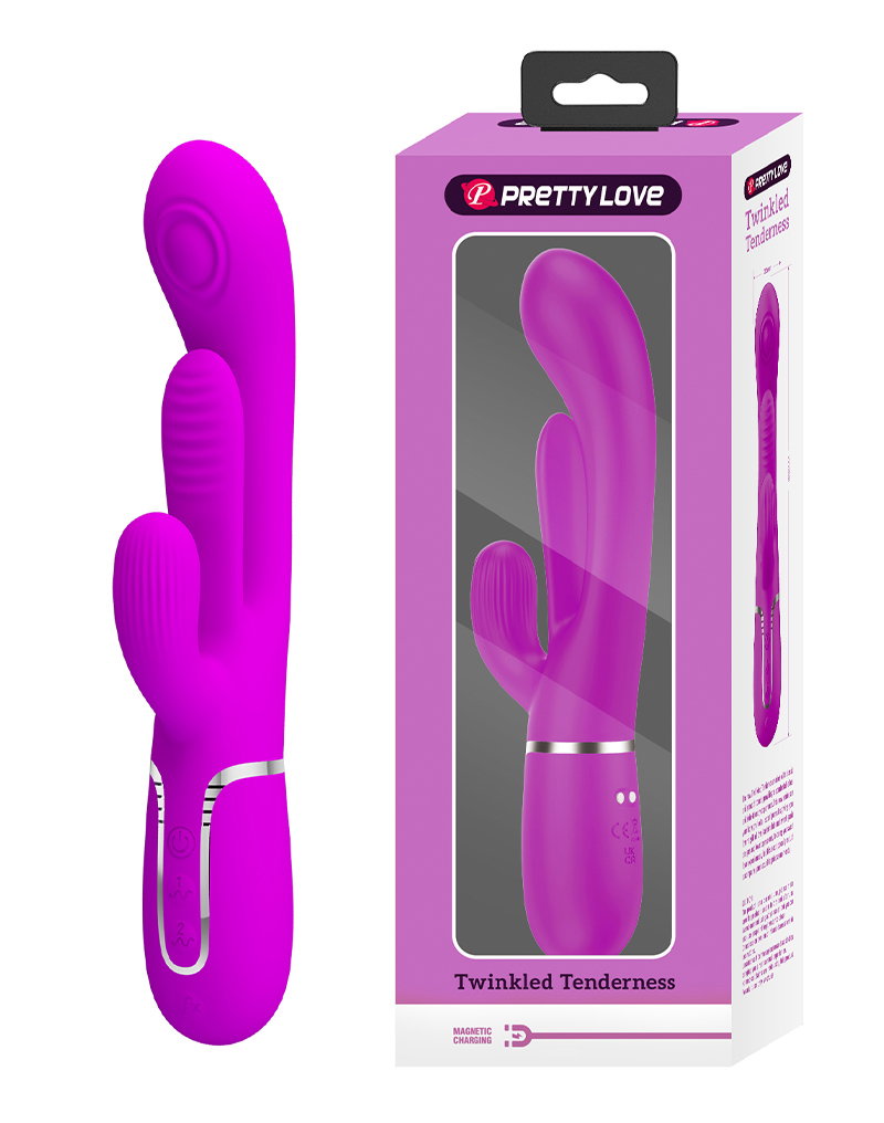 Pretty Love – Shania – Rabbit-Vibrator mit Stoßfunktion – Lila