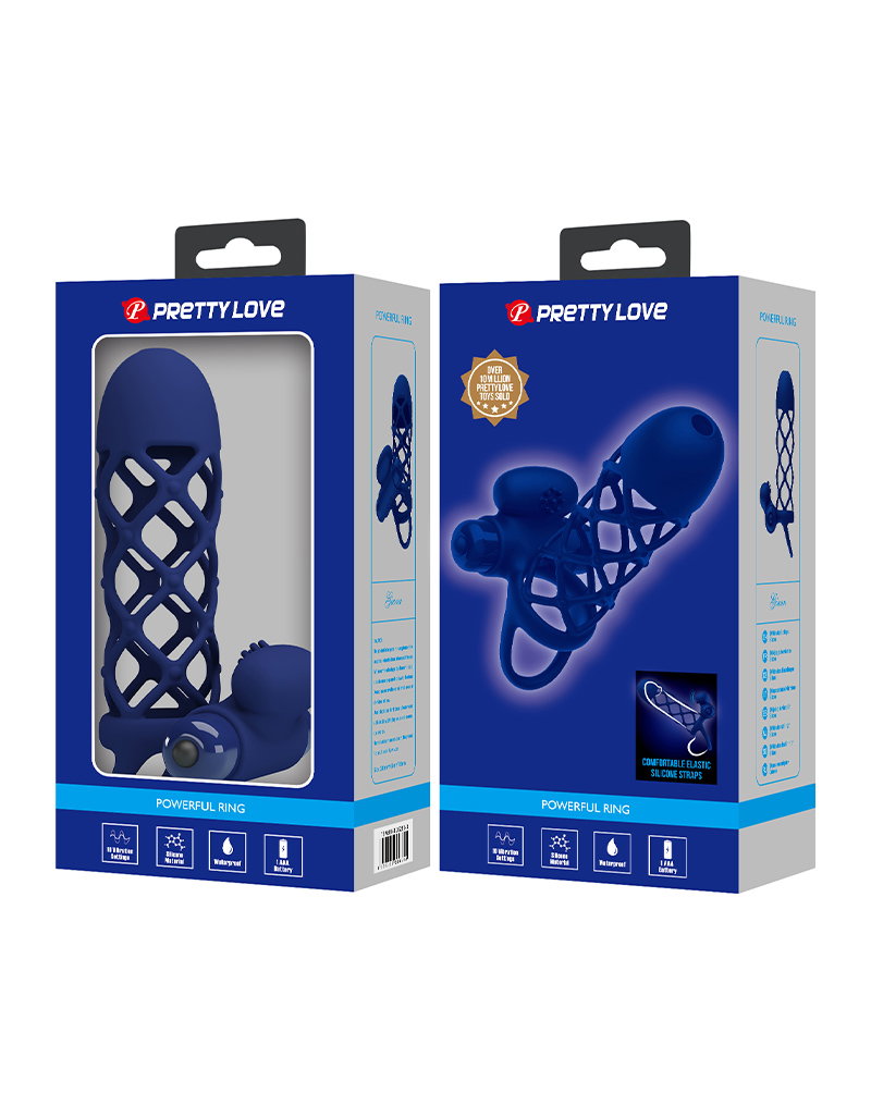 Pretty Love – Giann – Vibrierende Schwanzmanschette – Tiefblau