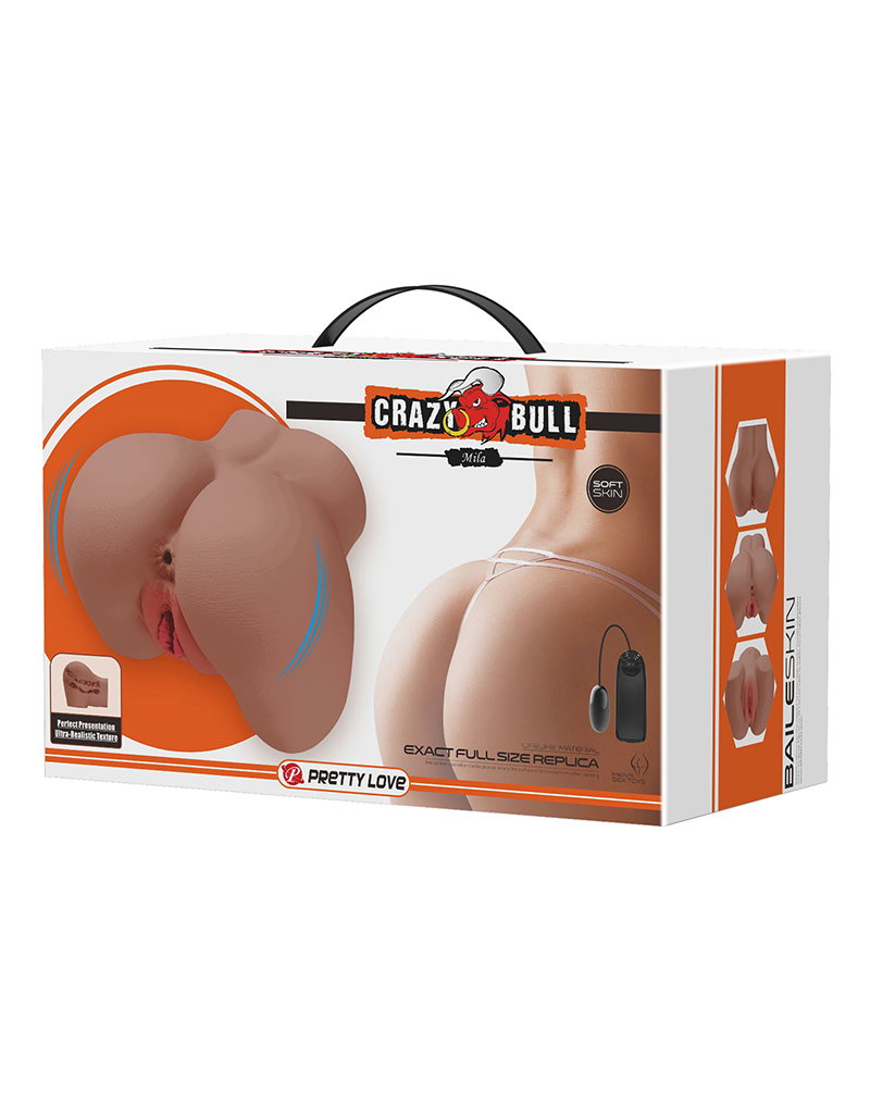 Crazy Bull – Mila – Doppeleinstieg-Masturbator – Braun