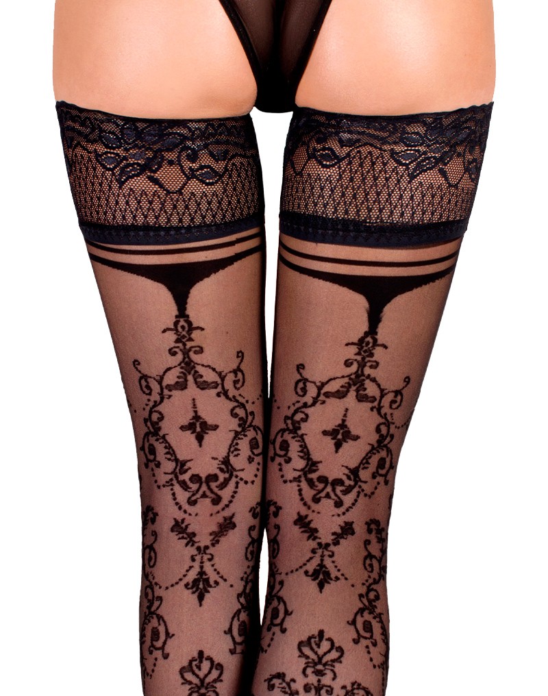 Ballerina – Fantasy Halterlose – Strümpfe (20 denier) – Schwarz