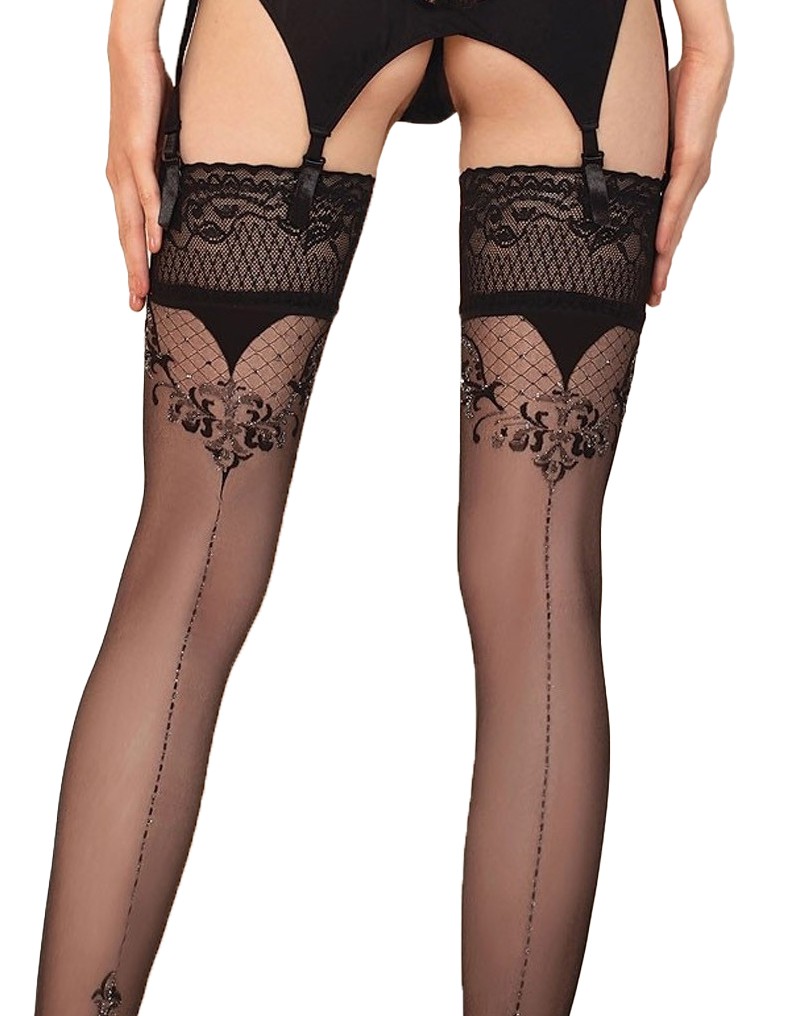 Ballerina – Fantasy Hold Ups – Strümpfe (20 den) – Schwarz