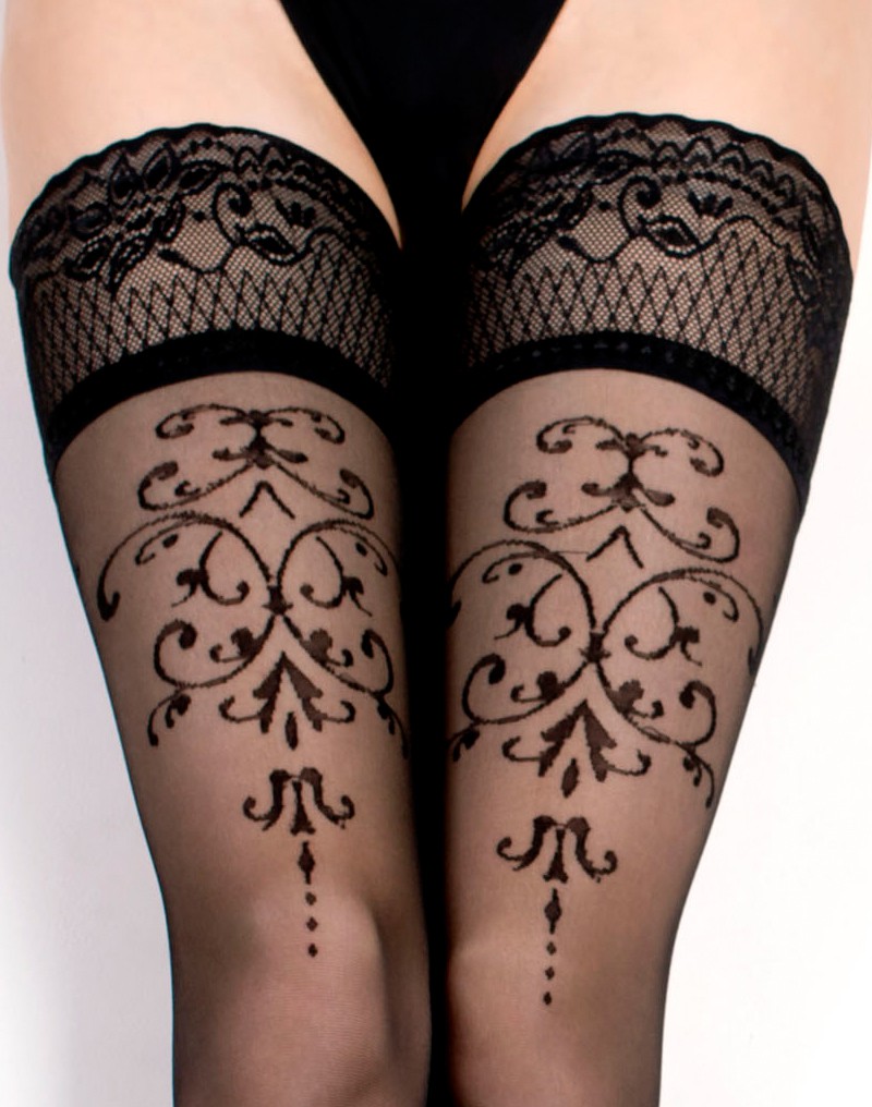Ballerina – Fantasy Hold Ups – Strümpfe (20 den) – Schwarz