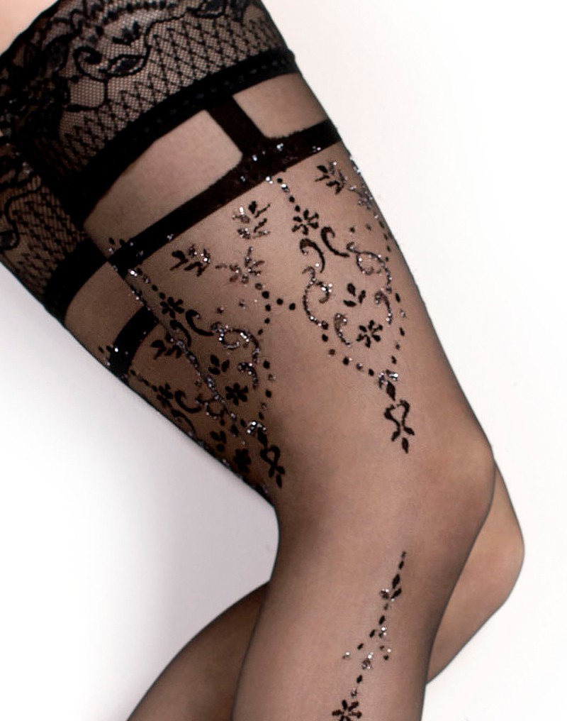 Ballerina – Fantasy Hold Ups – Strümpfe (20 den) – Schwarz