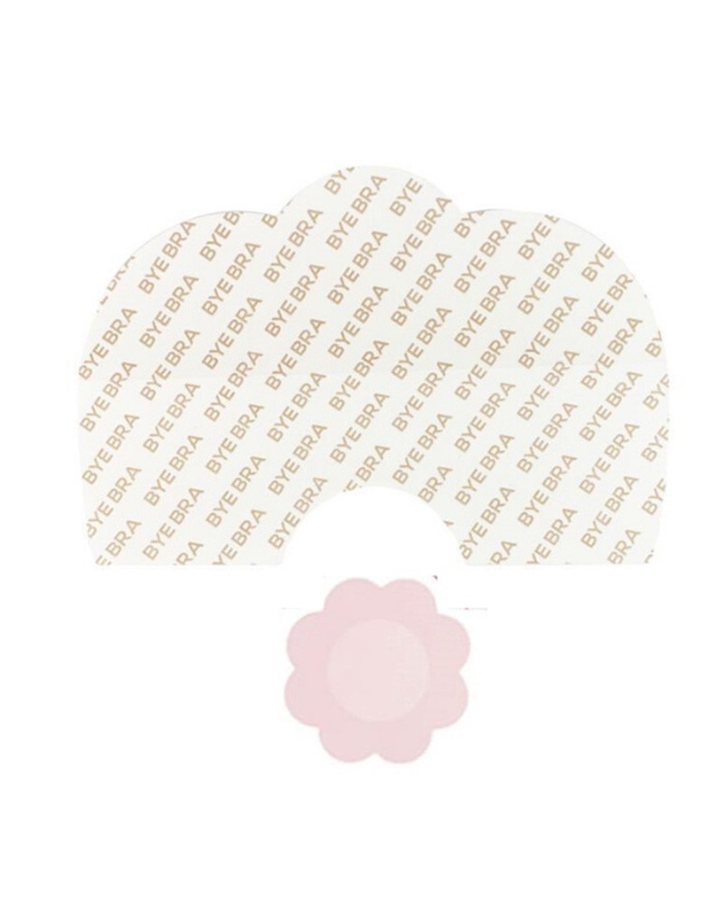 Bye Bra – Breast Lift & Nippelabdeckungen aus Seide D-F – Nude (3 Paar)