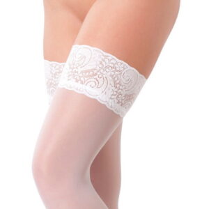 Amorable by Rimba - Halterlose Strümpfe - One Size - Weiß